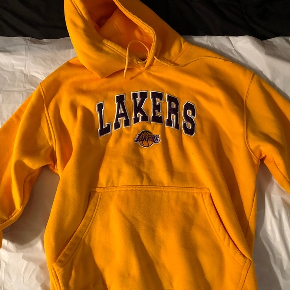 Vintage LA Lakers Pullover Embroidered Hoodie - Picture 1 of 10